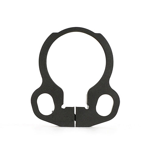 Der AR-15 End Plate Sling Adapter aus hochwertigem Stahl bietet eine robuste Befestigung für Slings, ideal für schnelle Übergänge zwischen Tragen und Schießen.